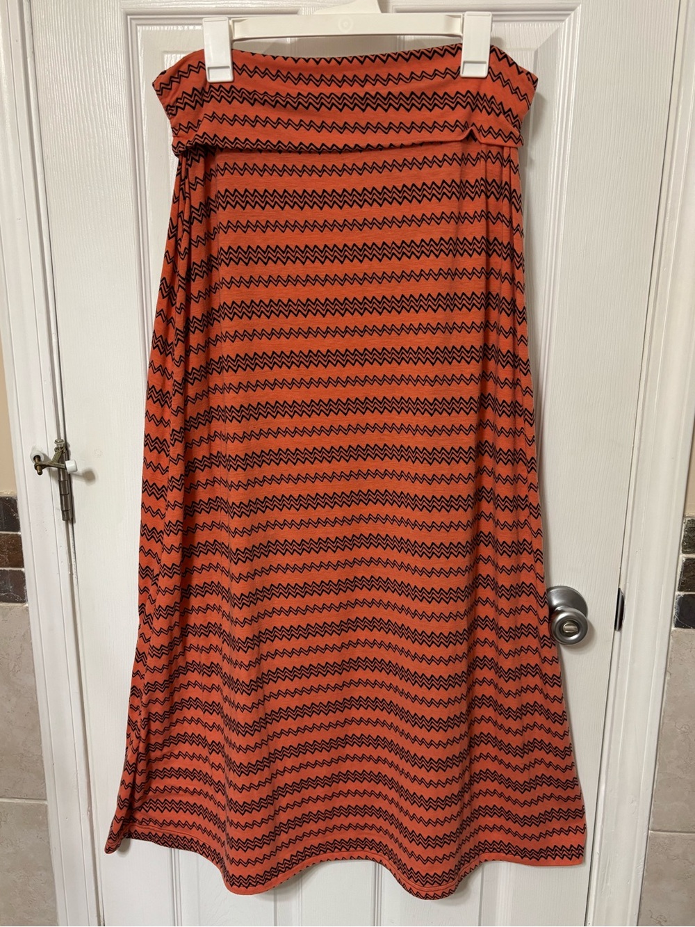 Ultra Flirt chevron maxi skirt